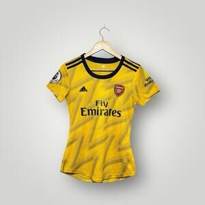 Adidas Arsenal Alexandre Lacazette #9 Yellow Away Soccer Jersey Small Women’s
